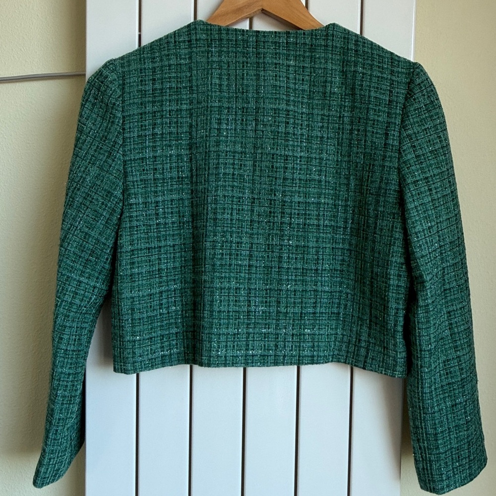 Tweed Cropped Jacket - Picture 3 of 10